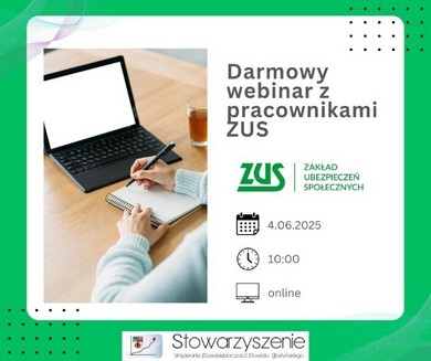 Weź udział w webinarze z pracownikami ZUS
