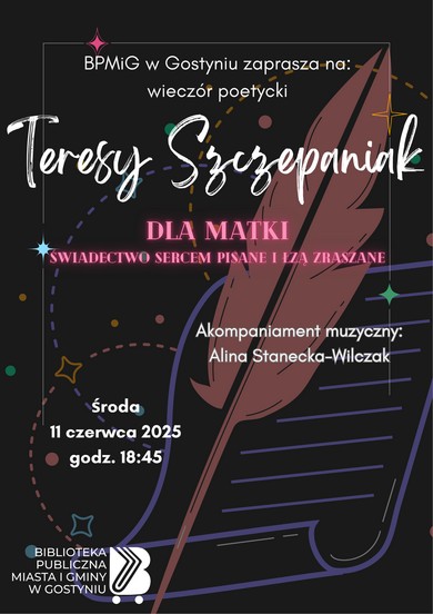 Wieczór poetycki Teresy Szczepaniak